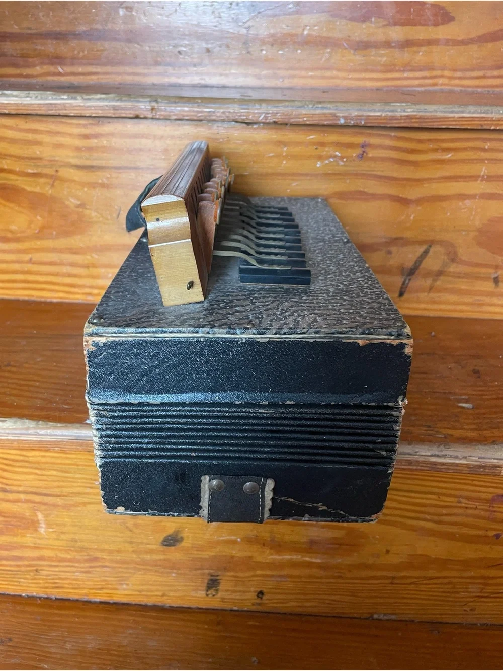 Vintage Accordian Flutina Squeeze Box Instrument Nostalgia Collectible Musician